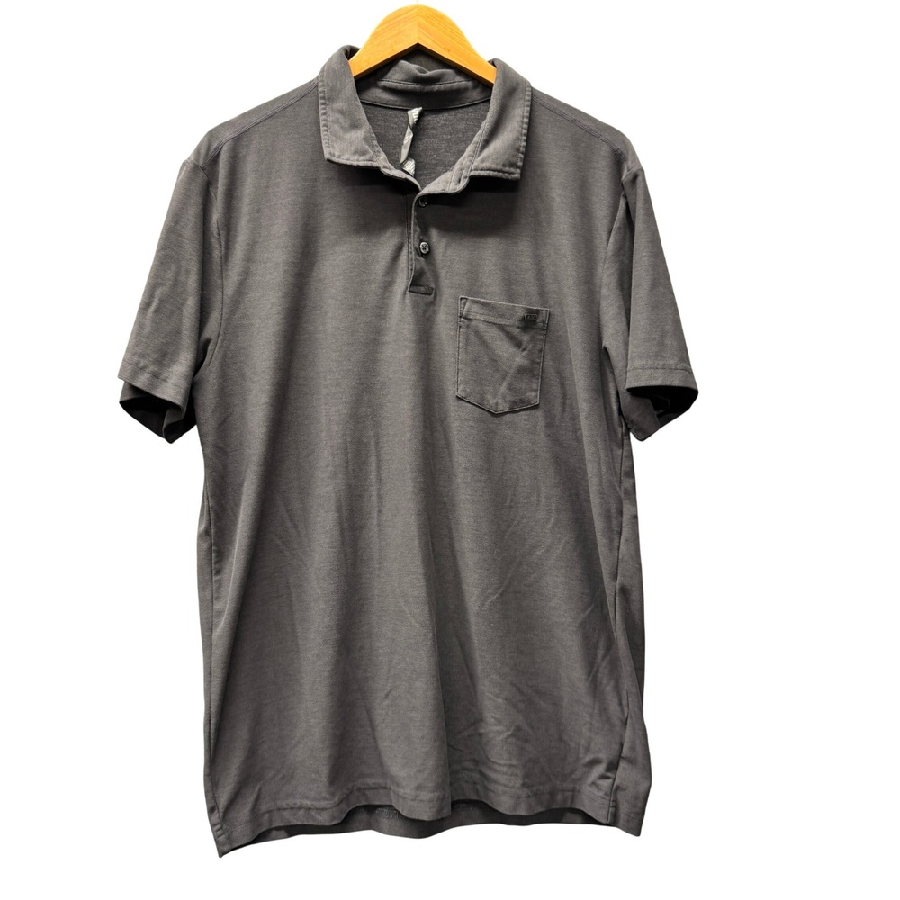Vuori Ace Polo Shirt Mens XL Charcoal Gray Performance Golf Coastal UPF 30+
